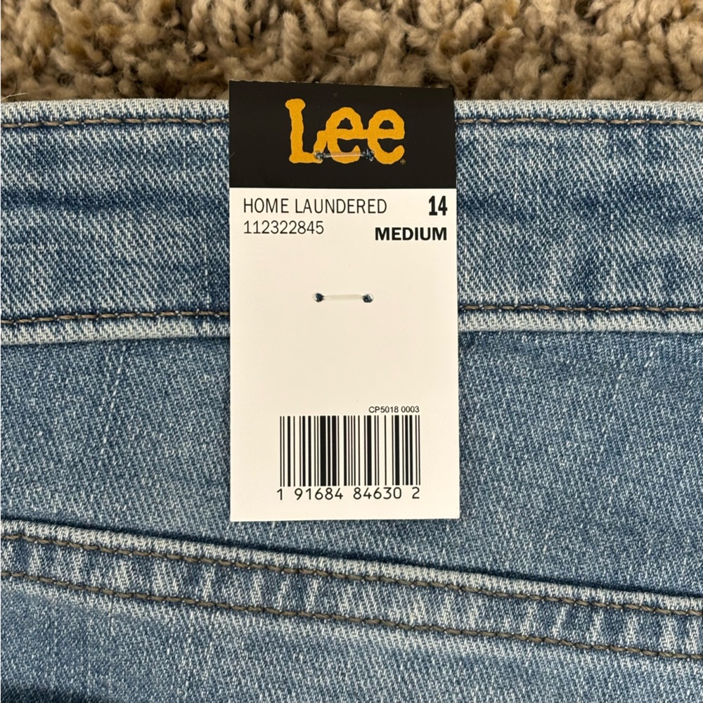 Lee Jeans 14 Blue Legendary Style Boyfriend Mid‎ Rise Light Wash Stretch Denim - Picture 9 of 11